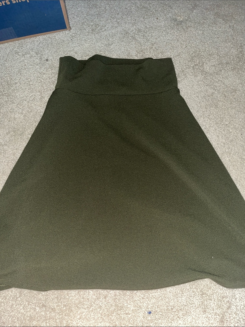 LuLaRoe Olive Green A-Line Skirt